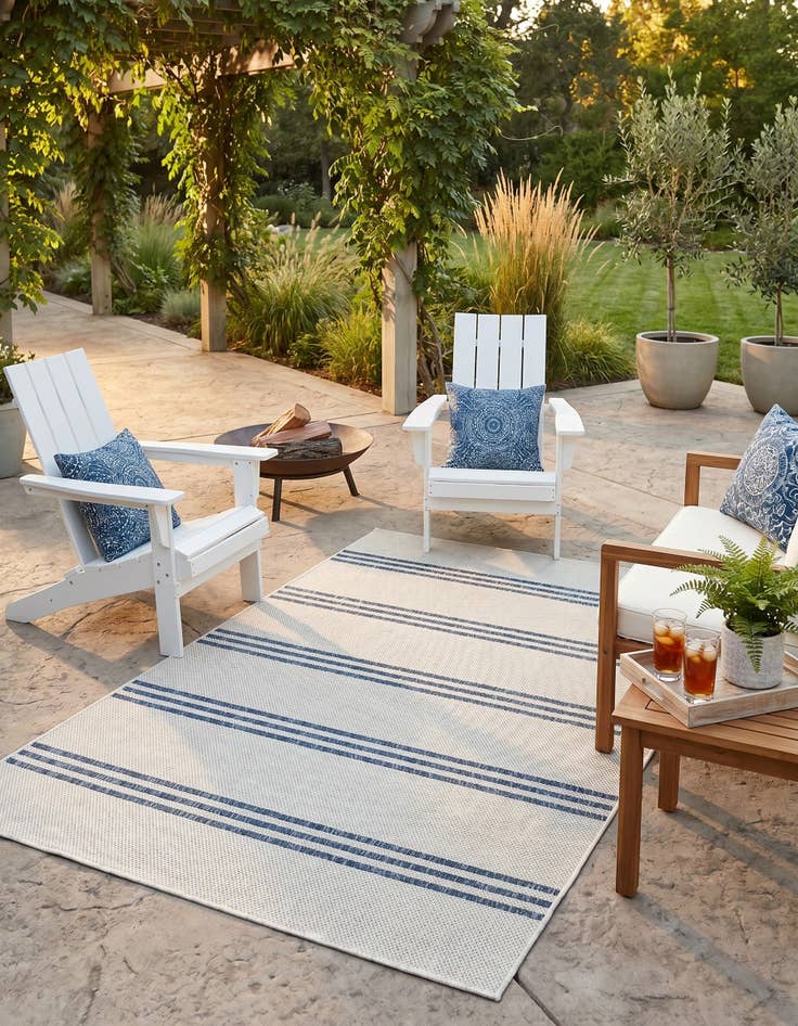 Detail image of 3' x 5' 3 Easy-Clean Jill Zarin Anguilla Indoor / Outdoor Rug