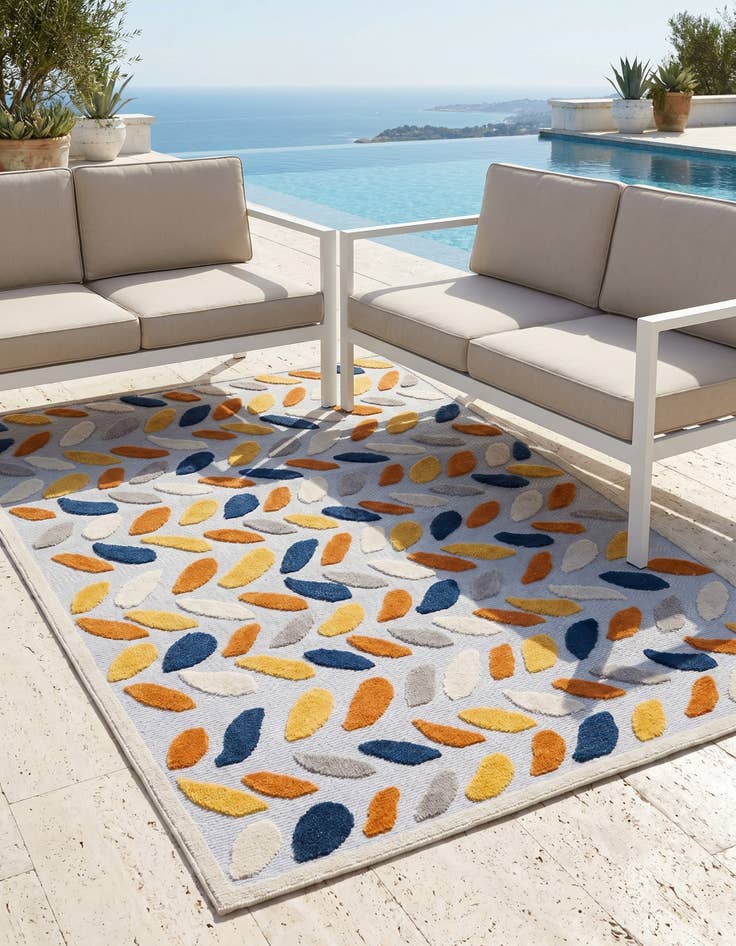 Detail image of 5' 3 x 8' Easy-Clean Aruba Indoor / Outdoor Rug