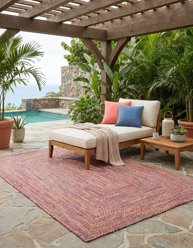 Detail image of 5' 3 x 8' Easy-Clean Eco Verse Washable Indoor / Outdoor Rug