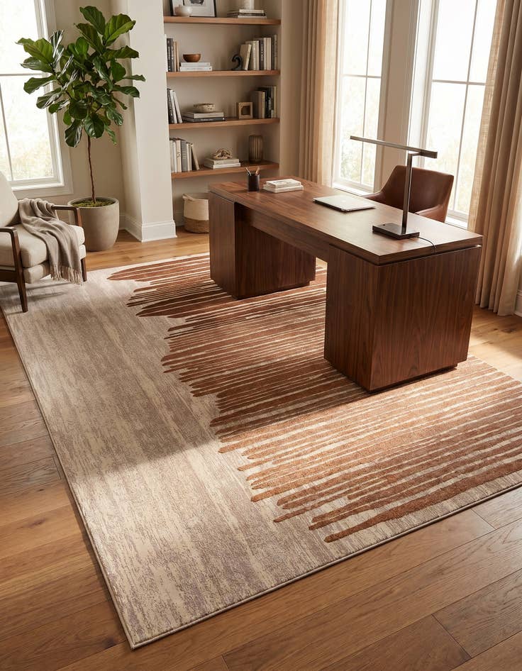 Detail image of 9' x 12' Easy-Clean Modern Indoor / Outdoor Rug