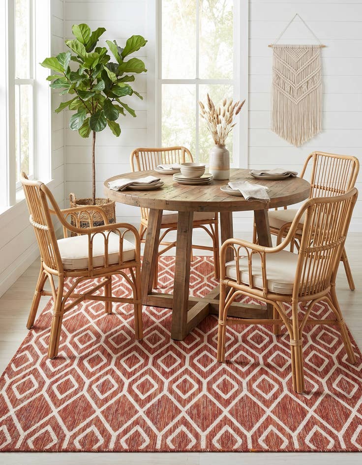 Detail image of 5' 3 x 8' Easy-Clean Jill Zarin Turks and Caicos Indoor / Outdoor Rug