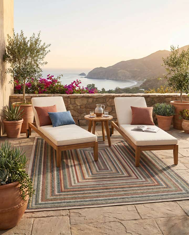 5' x 7' Easy-Clean Baja Indoor / Outdoor Rug