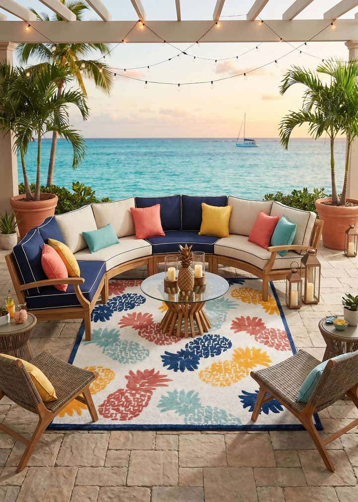 9' x 12' Easy-Clean Belize Indoor / Outdoor Rug