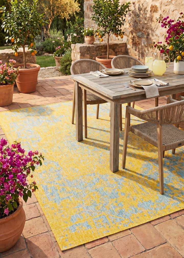 6' x 9' Easy-Clean Jill Zarin Dubai Indoor / Outdoor Rug