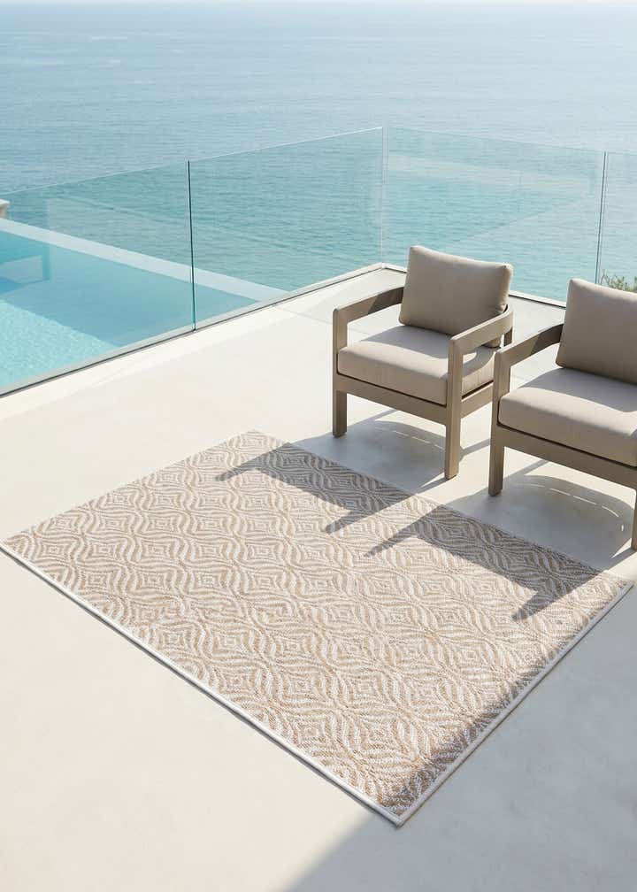 3' x 5' 3 Easy-Clean Lattice Indoor / Outdoor Rug