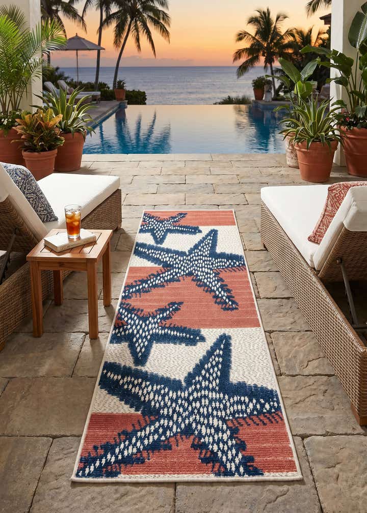 2' x 6' Easy-Clean Belize Indoor / Outdoor Runner Rug