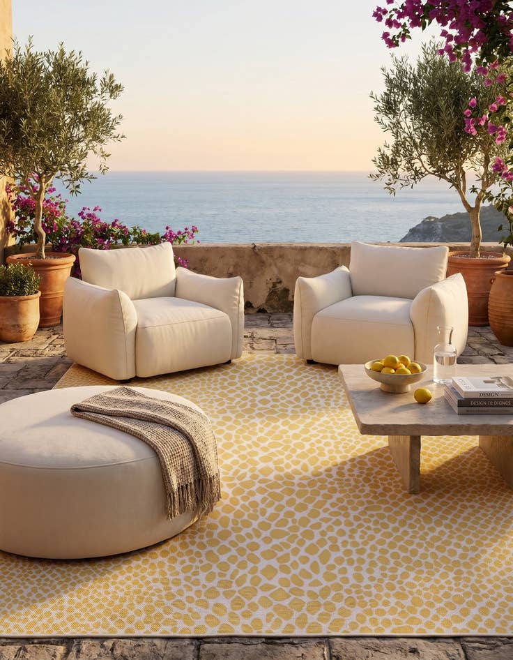 Detail image of 7' 10 x 10' Easy-Clean Jill Zarin Cape Town Indoor / Outdoor Rug