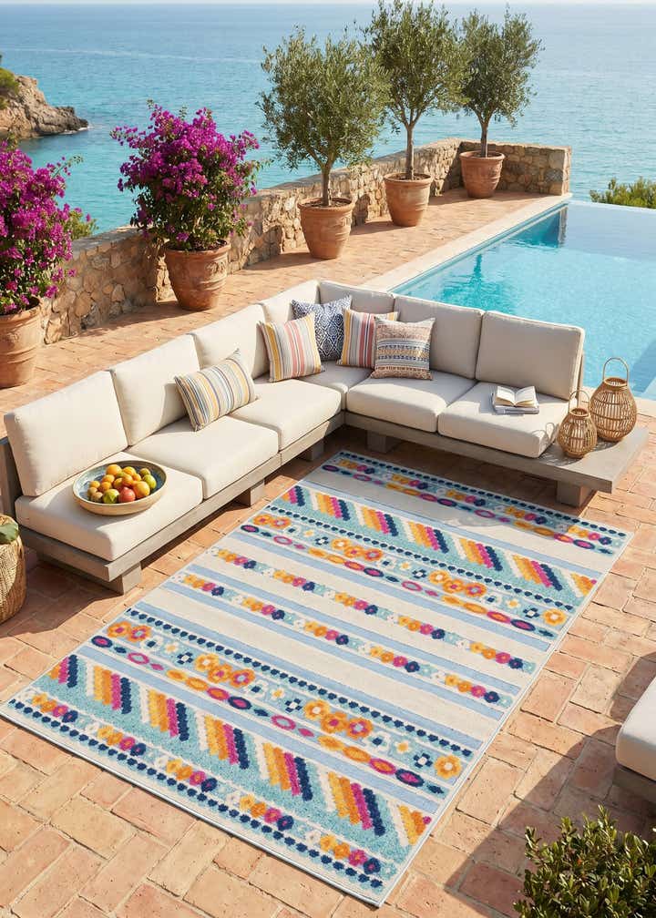 6' x 9' Easy-Clean Aruba Indoor / Outdoor Rug
