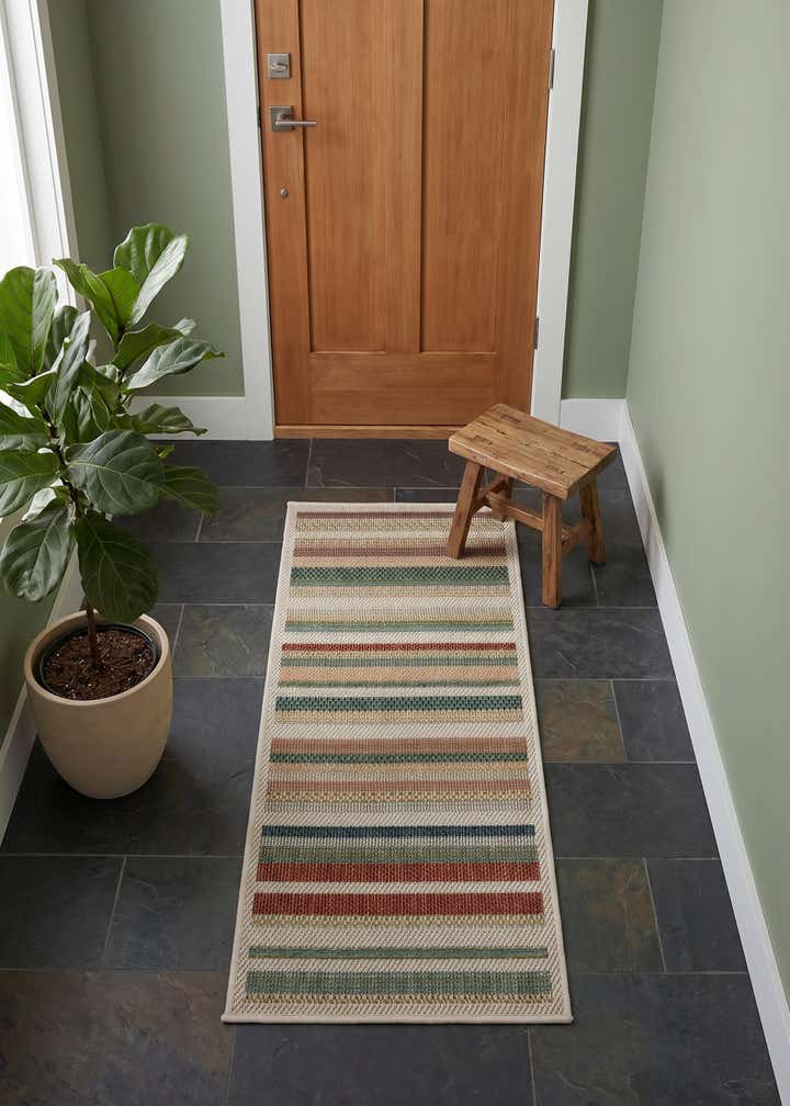 2' x 4' Easy-Clean Baja Indoor / Outdoor Runner Rug