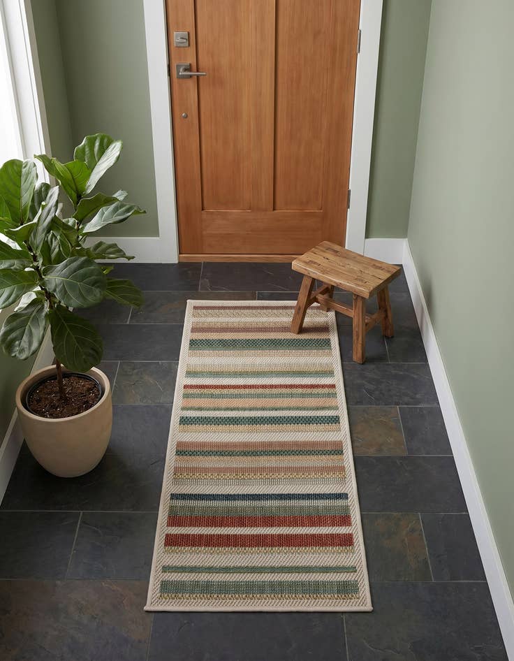 Detail image of 2' x 4' Easy-Clean Baja Indoor / Outdoor Runner Rug