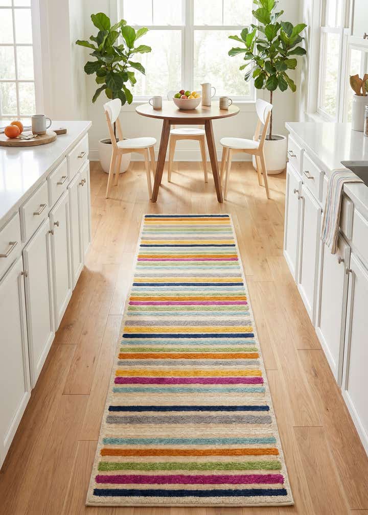2' x 10' Easy-Clean Aruba Indoor / Outdoor Runner Rug