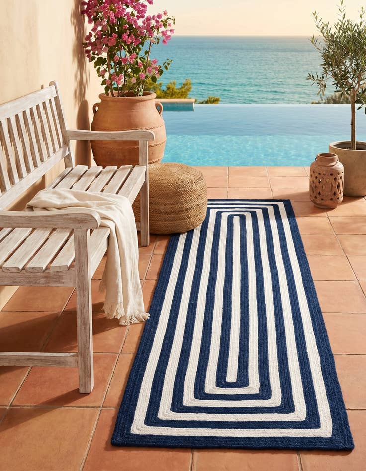 Detail image of 2' x 6' 1 Easy-Clean Eco Verse Washable Indoor / Outdoor Runner Rug