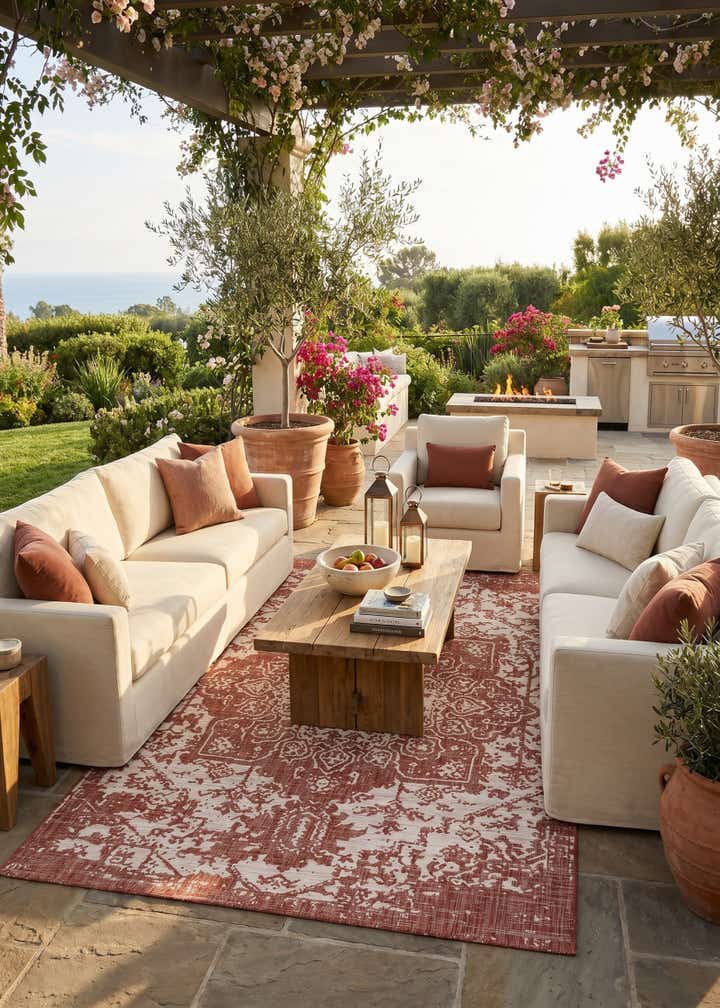7' 10 x 10' Easy-Clean Jill Zarin Dubai Indoor / Outdoor Rug