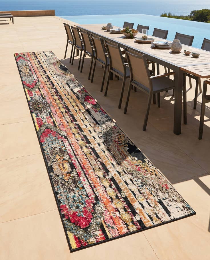 Detail image of 2' 7 x 12' Easy-Clean Casablanca Indoor / Outdoor Runner Rug