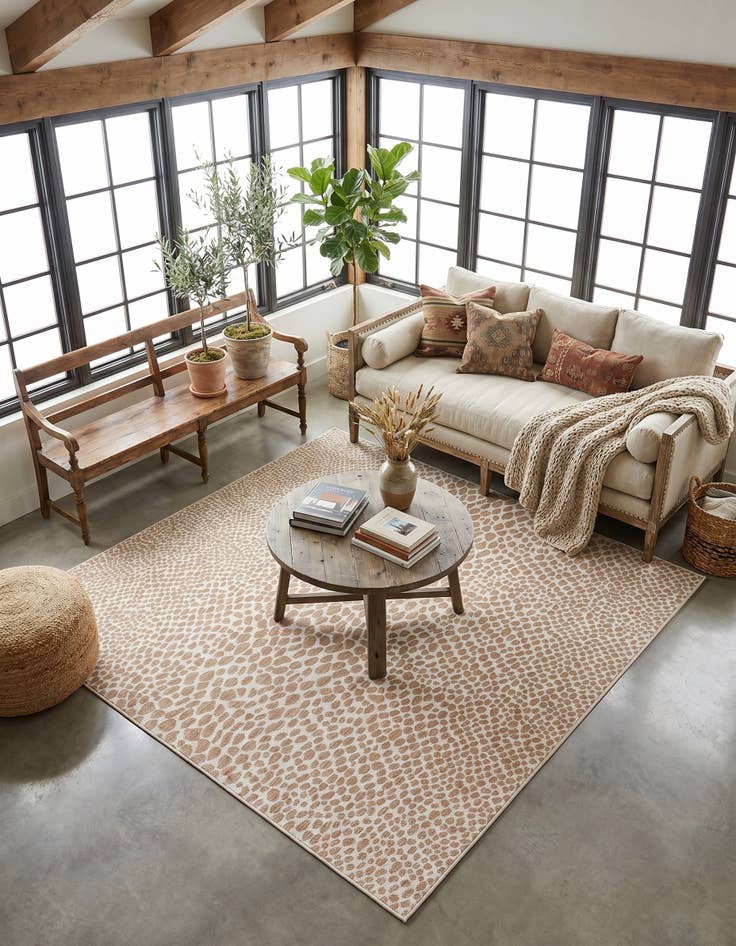 Detail image of 10' 8 x 10' 8 Easy-Clean Jill Zarin Cape Town Indoor / Outdoor Square Rug