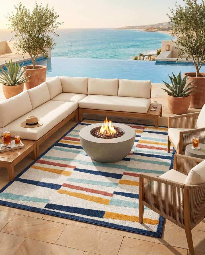 6' x 9' Easy-Clean Belize Indoor / Outdoor Rug