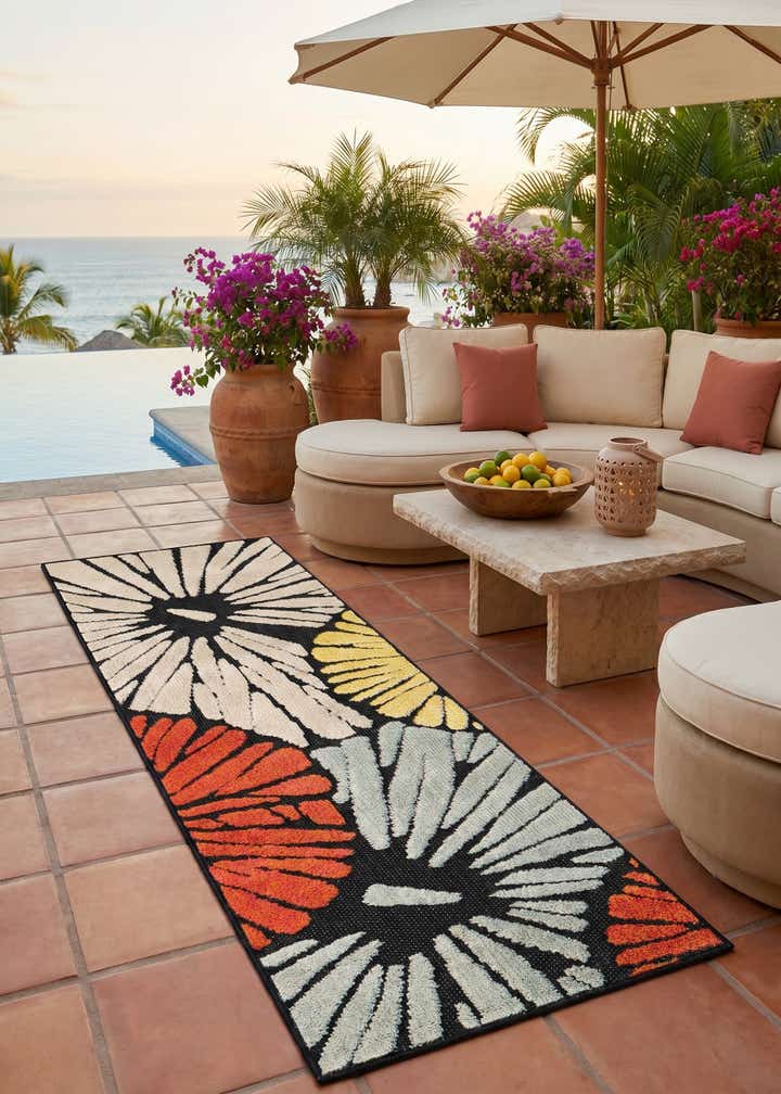 2' x 5' Easy-Clean Casablanca Indoor / Outdoor Runner Rug