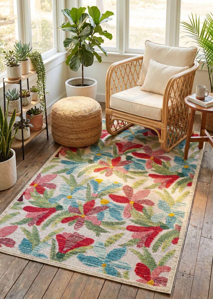 4' x 6' Easy-Clean Casablanca Indoor / Outdoor Rug