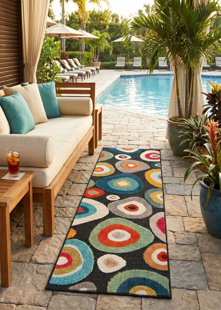 2' x 6' Easy-Clean Casablanca Indoor / Outdoor Runner Rug
