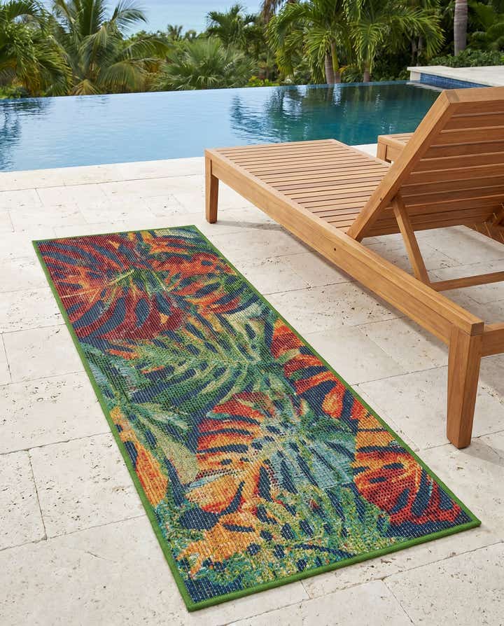2' x 5' 1 Easy-Clean Baja Indoor / Outdoor Runner Rug