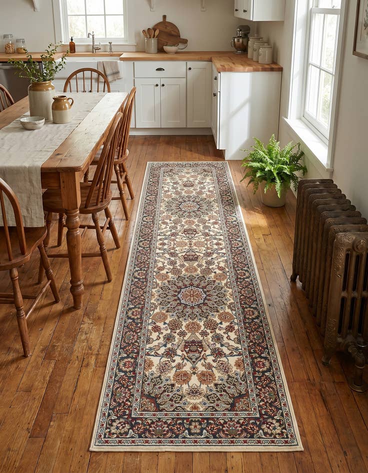 Detail image of 2' 7 x 10' Easy-Clean Traditional Indoor / Outdoor Runner Rug