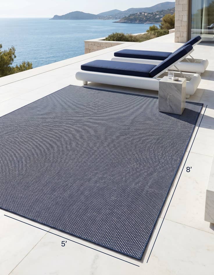 Detail image of 5' 1 x 8' Easy-Clean Jill Zarin Palm Springs Indoor / Outdoor Rug