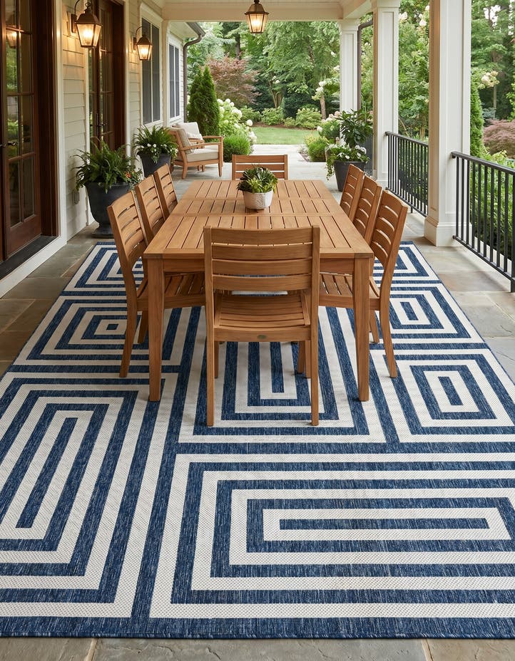 9' x 12' Easy-Clean Modern Indoor / Outdoor...