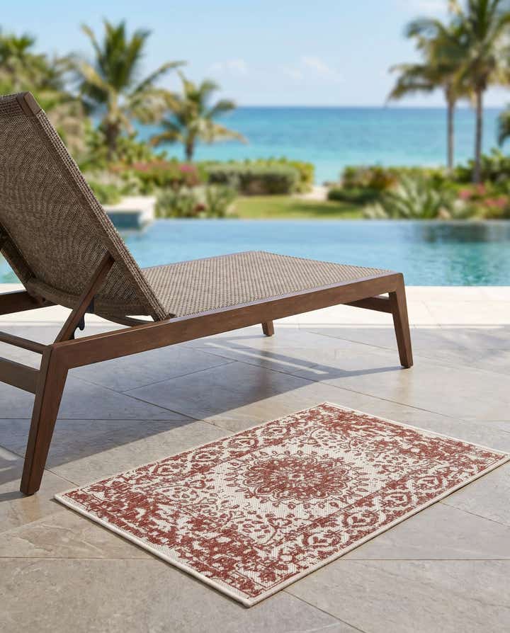 2' x 3' Easy-Clean Traditional Indoor / Outdoor Rug