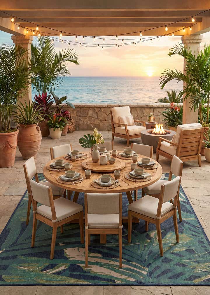 9' x 12' Easy-Clean Baja Indoor / Outdoor Rug
