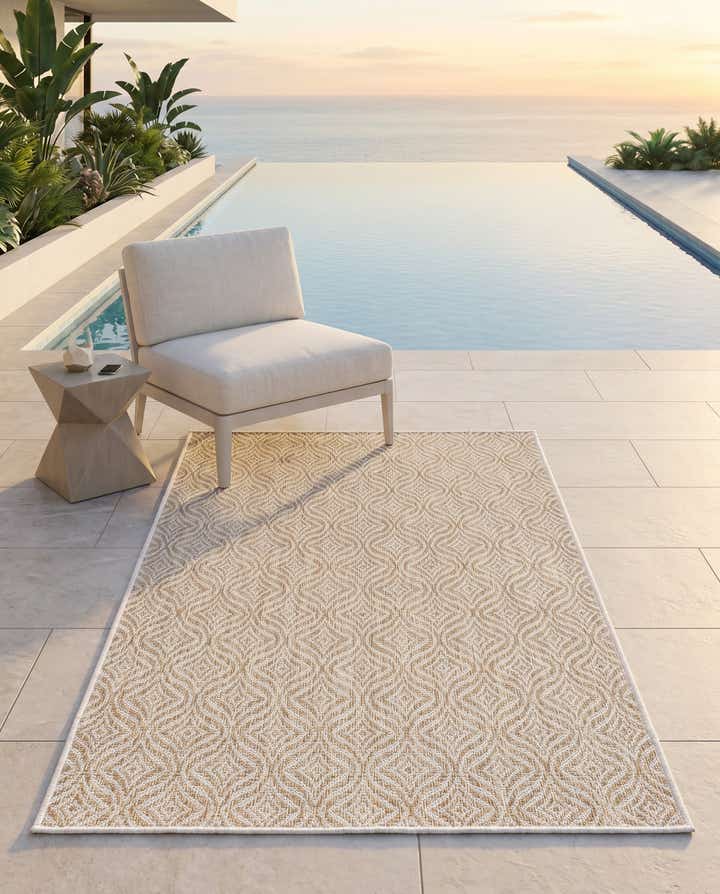 3' x 5' 3 Easy-Clean Lattice Indoor / Outdoor Rug