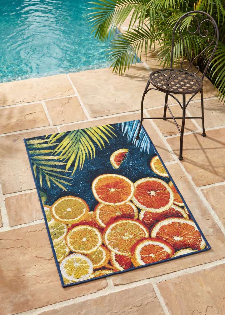 2' x 3' Easy-Clean Coastal Indoor / Outdoor Rug