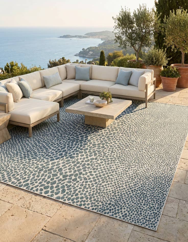 Detail image of 9' x 12' Easy-Clean Jill Zarin Cape Town Indoor / Outdoor Rug
