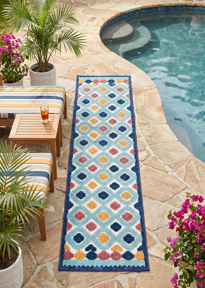 2' x 8' Easy-Clean Belize Indoor / Outdoor Runner Rug