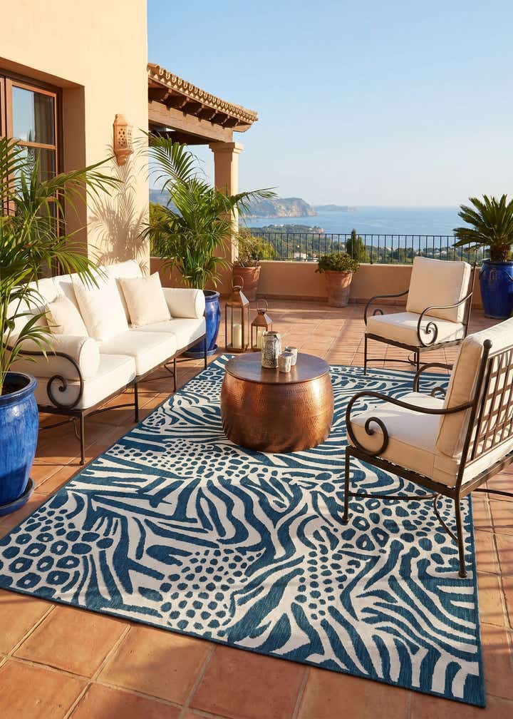 6' x 9' Easy-Clean Safari Indoor / Outdoor Rug
