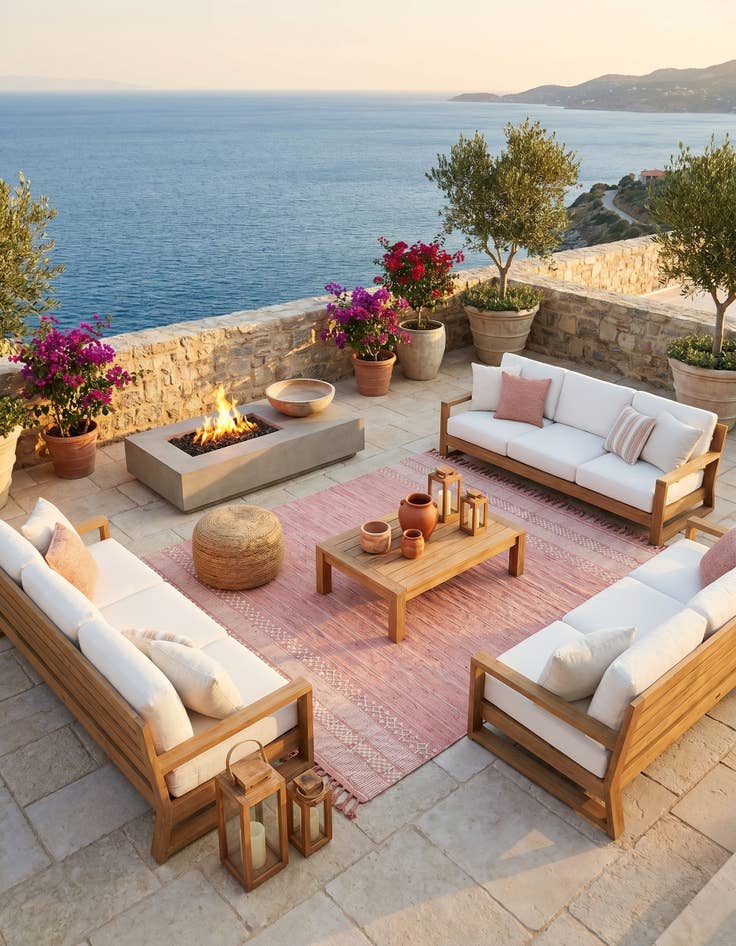 Detail image of 7' 10 x 10' Easy-Clean Eco Bohemian Indoor / Outdoor Rug