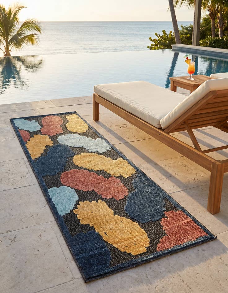 Detail image of 2' x 6' Easy-Clean Belize Indoor / Outdoor Runner Rug