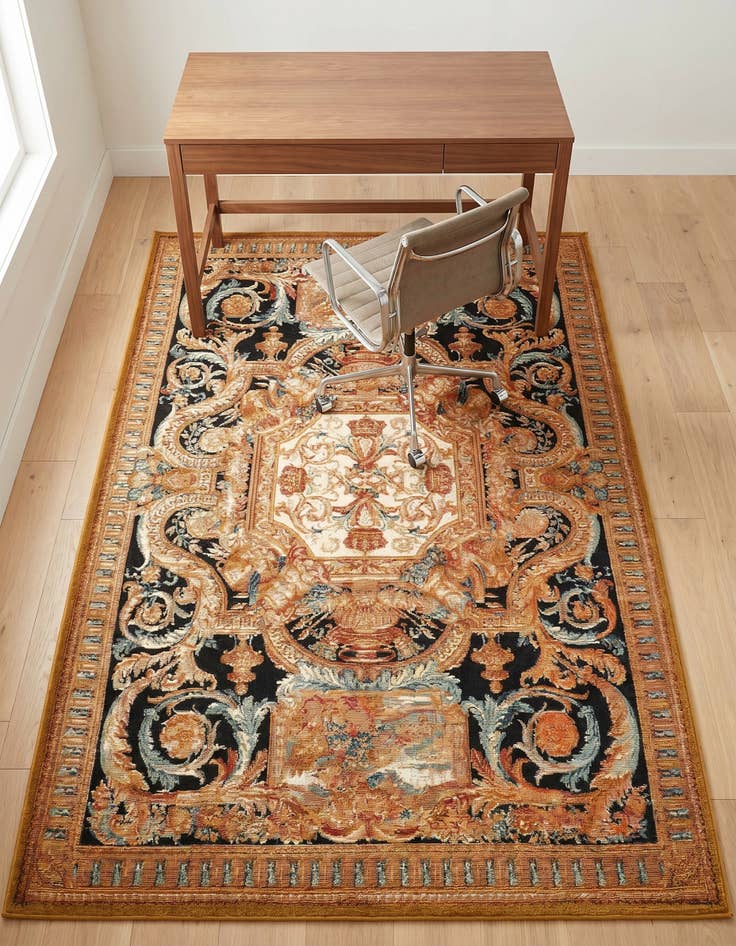 Detail image of 4' x 6' Easy-Clean Traditional Indoor / Outdoor Rug