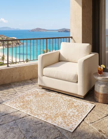 2' x 3' Easy-Clean Jill Zarin Dubai Indoor / Outdoor Rug