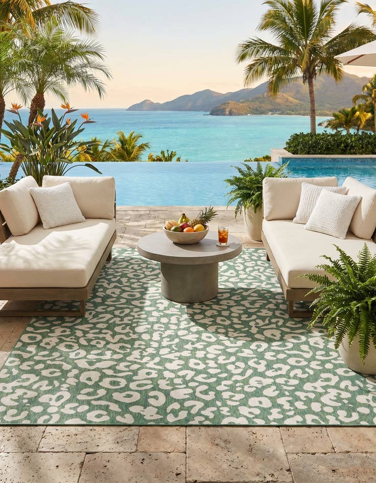 Detail image of 10' x 13' Easy-Clean Safari Indoor / Outdoor Rug