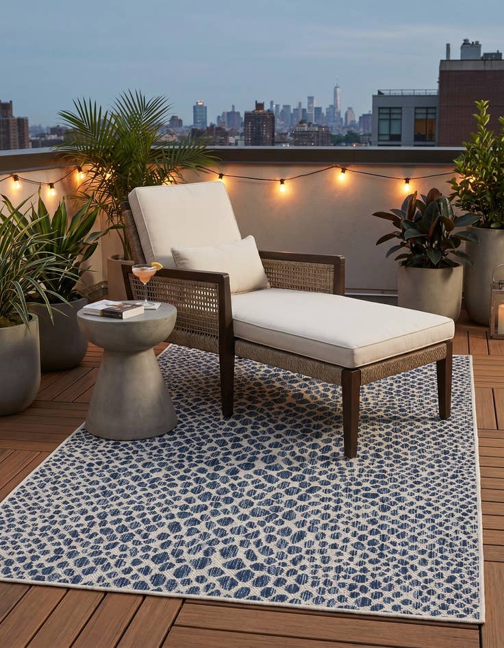 Detail image of 3' x 5' 3 Easy-Clean Jill Zarin Cape Town Indoor / Outdoor Rug