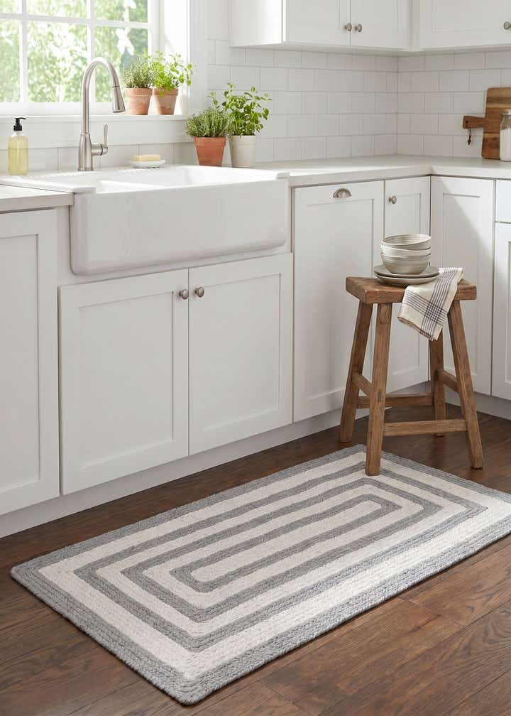 2' x 4' 1 Easy-Clean Eco Verse Washable Indoor / Outdoor Runner Rug