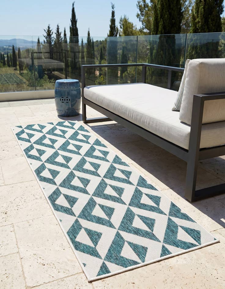 Detail image of 2' x 6' Easy-Clean Jill Zarin Napa Indoor / Outdoor Runner Rug