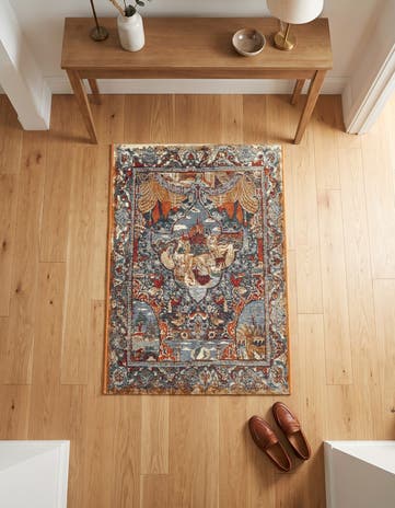 2' x 3' Easy-Clean Traditional Indoor / Outdoor Rug