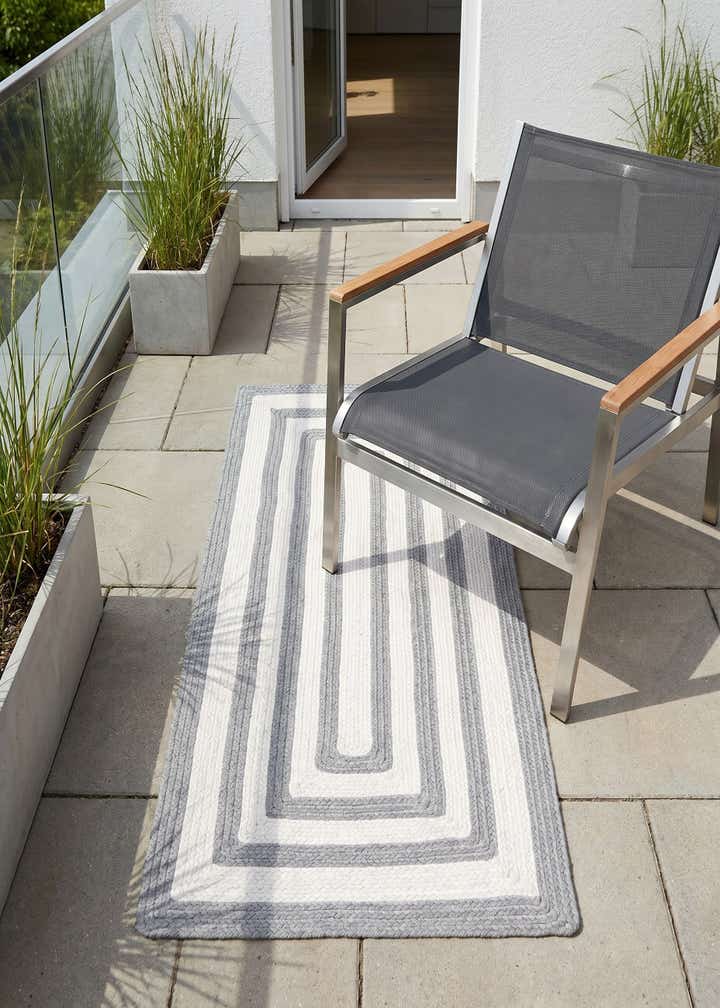 2' x 4' 1 Easy-Clean Eco Verse Washable Indoor / Outdoor Runner Rug