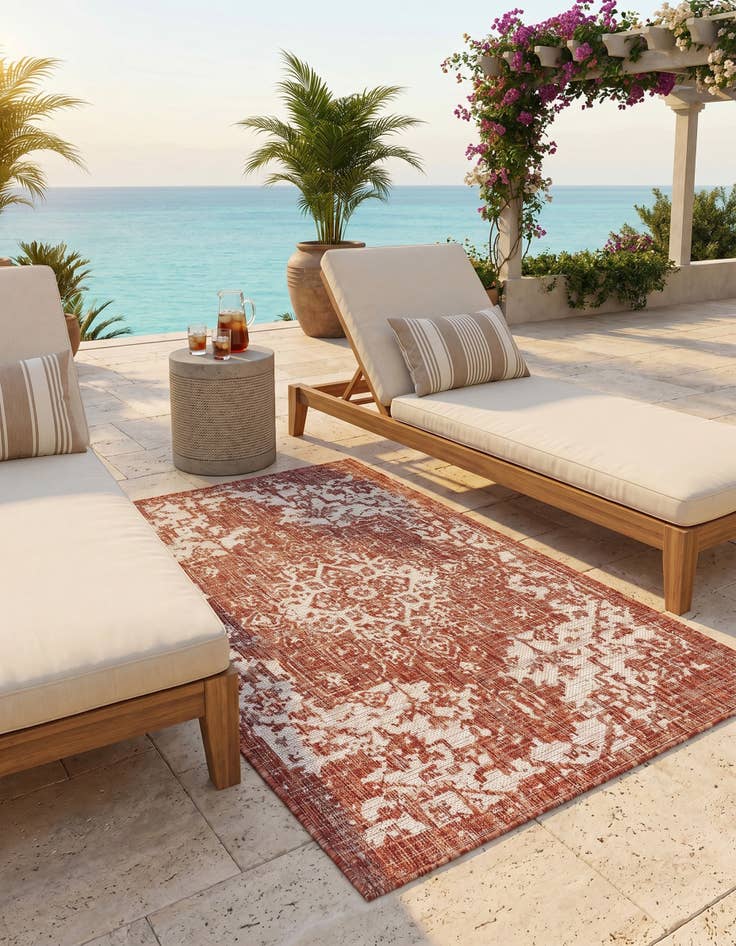 Detail image of 3' x 5' 3 Easy-Clean Jill Zarin Dubai Indoor / Outdoor Rug