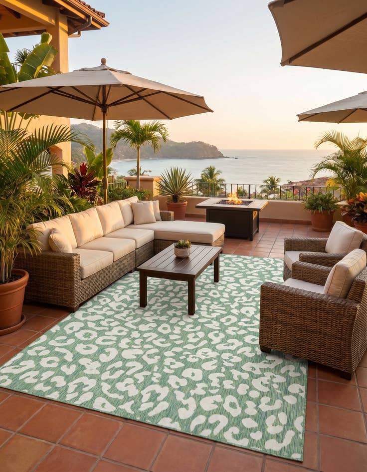 Detail image of 7' x 10' Easy-Clean Safari Indoor / Outdoor Rug