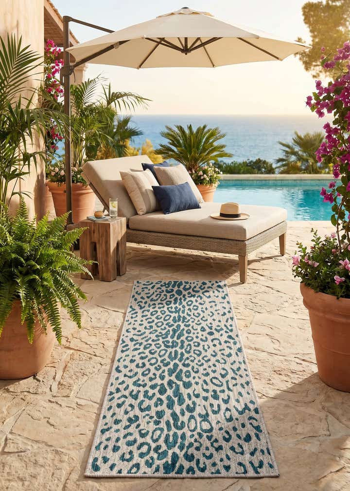 2' x 6' Easy-Clean Safari Indoor / Outdoor Runner Rug