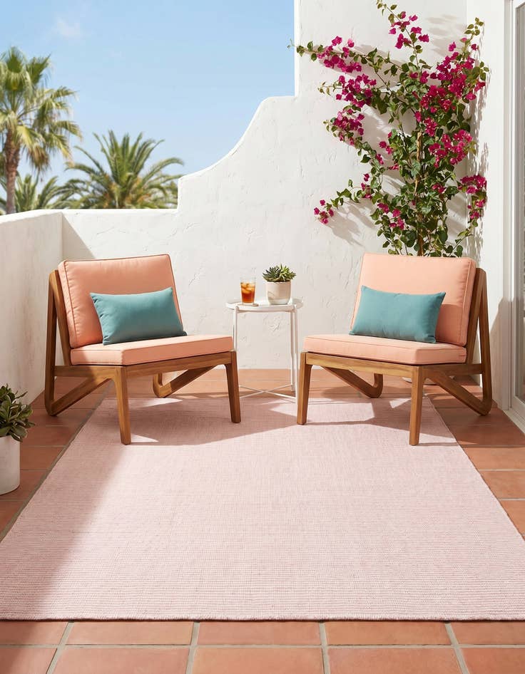 Detail image of 5' 1 x 8' Easy-Clean Jill Zarin Palm Springs Indoor / Outdoor Rug