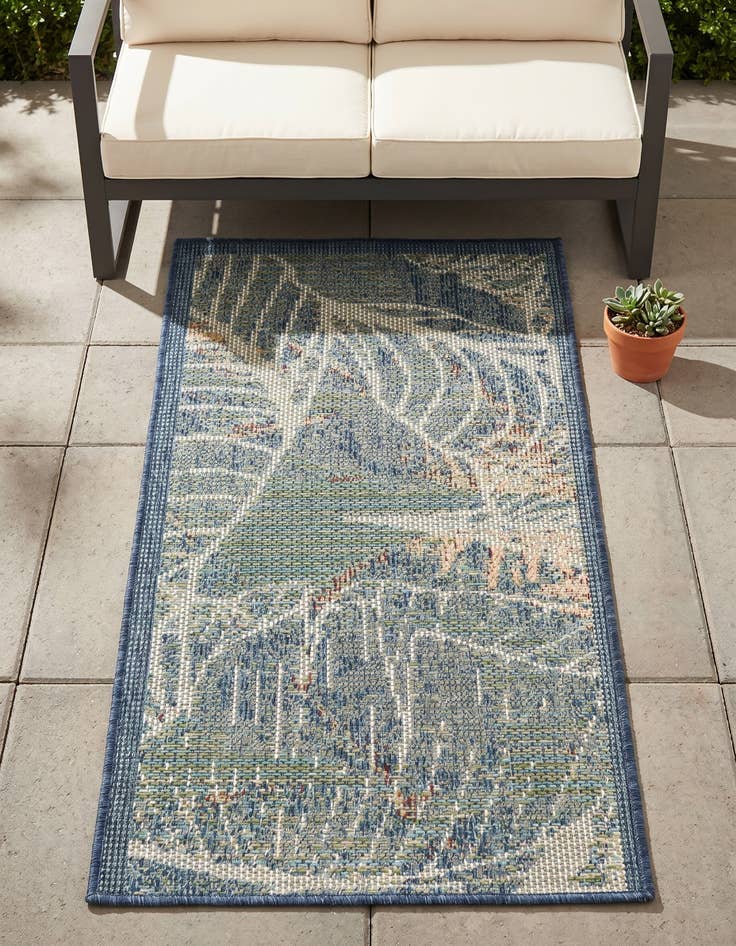 Detail image of 2' x 4' Easy-Clean Baja Indoor / Outdoor Runner Rug