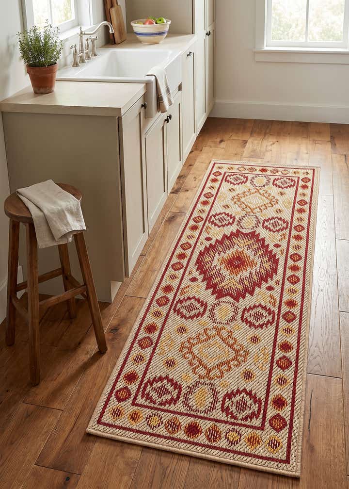2' x 5' Easy-Clean Baja Indoor / Outdoor Runner Rug